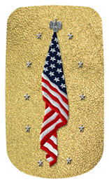 DAROYAL 421 SH GD Flag at Rest Shimmer Gold